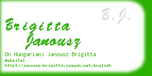 brigitta janousz business card
